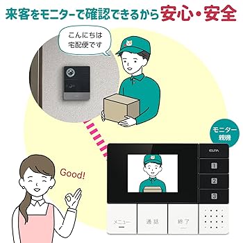 Amazon.co.jp: エルパ(ELPA) テレビドアホン DECTワイヤレス